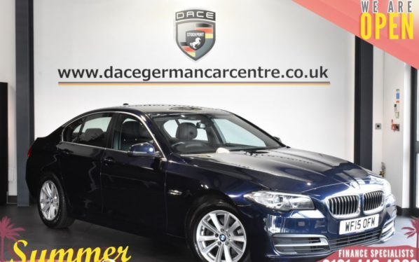 Used 2015 BLUE BMW 5 SERIES Saloon 2.0 520D SE 4DR AUTO 188 BHP (reg. 2015-04-15) for sale in Bolton