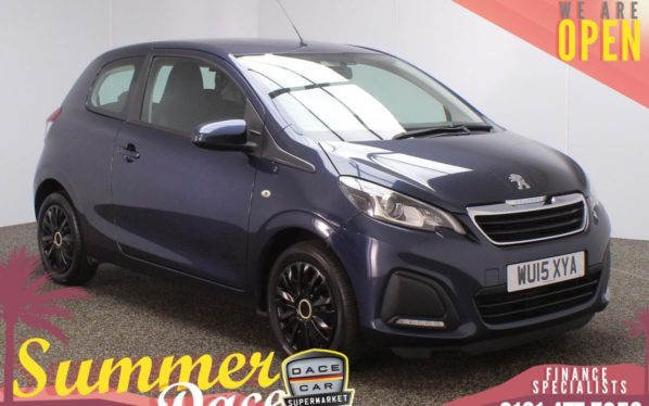 Used 2015 BLUE PEUGEOT 108 Hatchback 1.0 ACTIVE 3DR 68 BHP (reg. 2015-07-25) for sale in Stockport