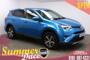 Used 2015 BLUE TOYOTA RAV4 4x4 2.0 D-4D BUSINESS EDITION 5d 143 BHP (reg. 2015-12-30) for sale in Manchester
