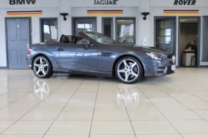 Used 2015 GREY MERCEDES-BENZ SLK Convertible 2.1 SLK250 CDI CARBONLOOK EDITION 2d AUTO 201 BHP (reg. 2015-07-20) for sale in Hazel Grove