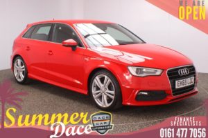 Used 2015 RED AUDI A3 Hatchback 1.4 TFSI S LINE 5DR 124 BHP (reg. 2015-10-07) for sale in Stockport