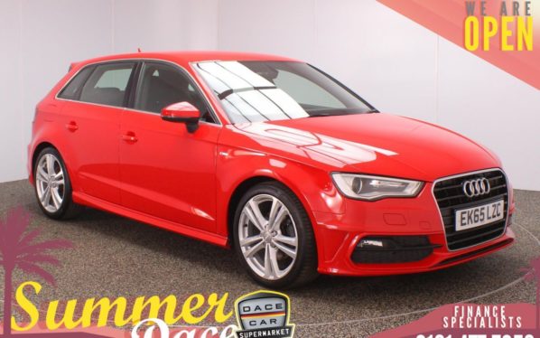 Used 2015 RED AUDI A3 Hatchback 1.4 TFSI S LINE 5DR 124 BHP (reg. 2015-10-07) for sale in Stockport