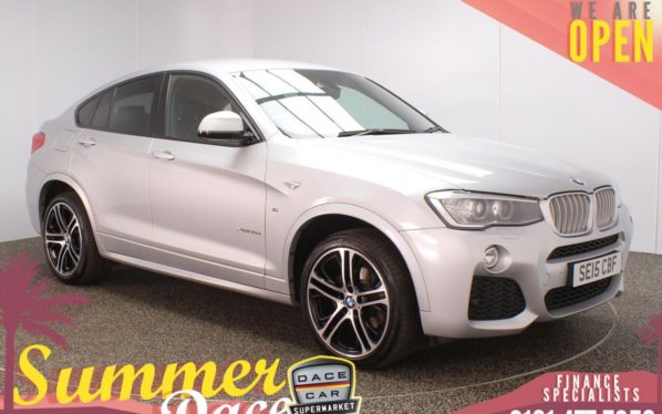 Used 2015 SILVER BMW X4 4x4 XDRIVE30D M SPORT AUTO (reg. 2015-06-25) for sale in Stockport