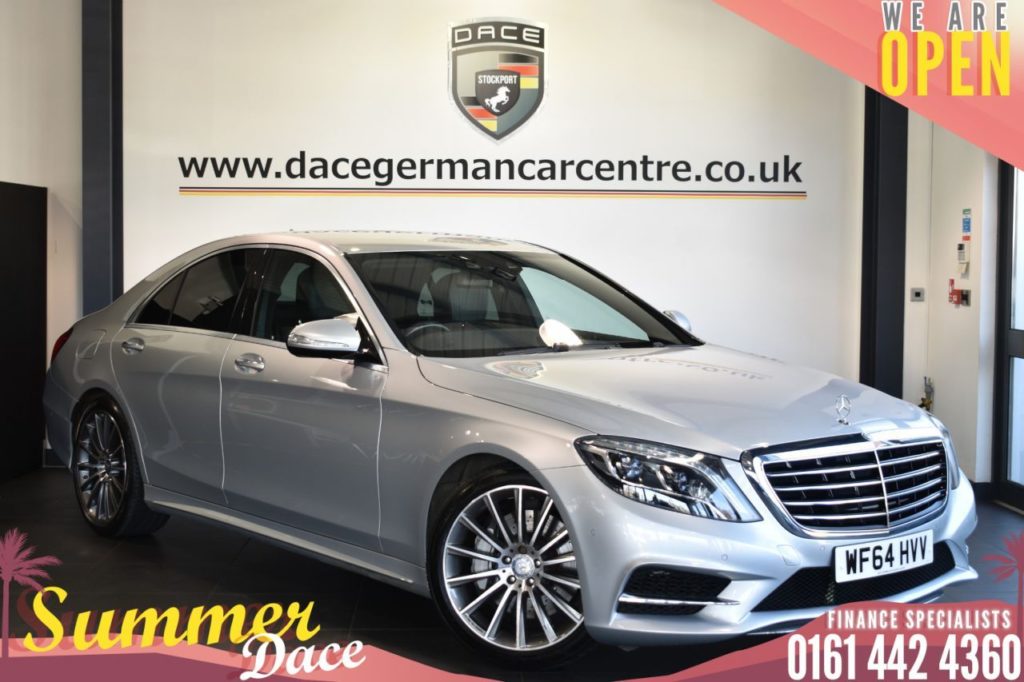 Used 2015 SILVER MERCEDES-BENZ S-CLASS Saloon 3.0 S350 BLUETEC AMG LINE 4DR AUTO 258 BHP (reg. 2015-01-07) for sale in Bolton