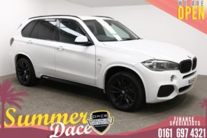 Used 2015 WHITE BMW X5 Estate 3.0 XDRIVE30D M SPORT 5d 255 BHP (reg. 2015-03-01) for sale in Manchester