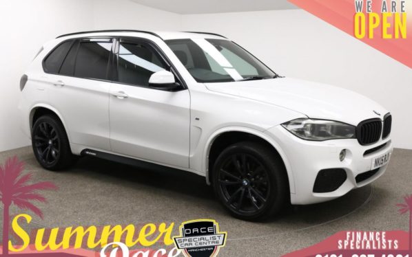 Used 2015 WHITE BMW X5 Estate 3.0 XDRIVE30D M SPORT 5d 255 BHP (reg. 2015-03-01) for sale in Manchester