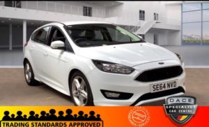 Used 2015 WHITE FORD FOCUS Hatchback 1.6 ZETEC S 5d AUTO 124 BHP (reg. 2015-02-12) for sale in Hazel Grove