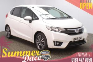 Used 2015 WHITE HONDA JAZZ Hatchback 1.3 I-VTEC EX NAVI 5DR 101 BHP (reg. 2015-08-14) for sale in Stockport