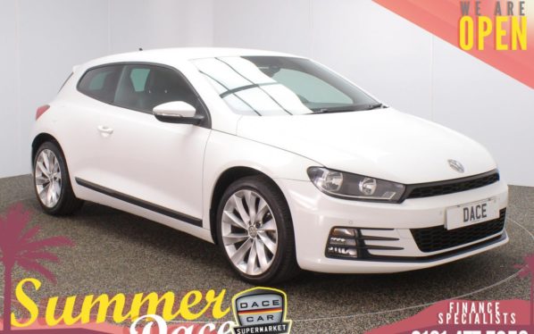 Used 2015 WHITE VOLKSWAGEN SCIROCCO Coupe 1.4 GT TSI BLUEMOTION TECHNOLOGY 2DR 123 BHP (reg. 2015-06-15) for sale in Stockport