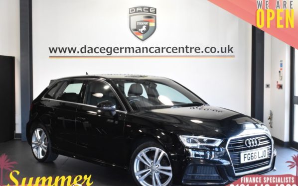 Used 2016 BLACK AUDI A3 Hatchback 1.4 TFSI S LINE 5DR 148 BHP (reg. 2016-09-30) for sale in Bolton