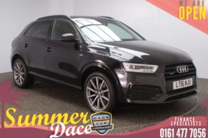 Used 2016 BLACK AUDI Q3 4x4 2.0 TFSI QUATTRO S LINE PLUS 5DR 1 OWNER AUTO 178 BHP (reg. 2016-03-18) for sale in Stockport