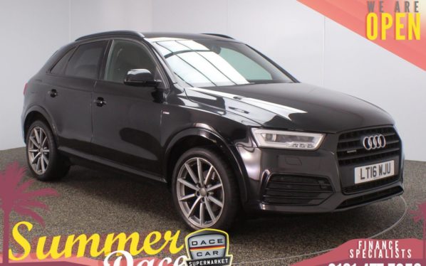 Used 2016 BLACK AUDI Q3 4x4 2.0 TFSI QUATTRO S LINE PLUS 5DR 1 OWNER AUTO 178 BHP (reg. 2016-03-18) for sale in Stockport