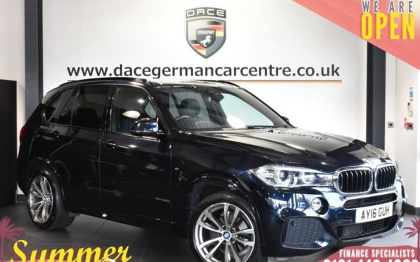 Used 2016 BLACK BMW X5 Estate 3.0 XDRIVE30D M SPORT 5DR [7 SEATS] AUTO 255 BHP (reg. 2016-06-17) for sale in Bolton