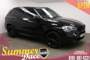 Used 2016 BLACK BMW X5 Estate 3.0 XDRIVE40D M SPORT 5d AUTO 309 BHP (reg. 2016-02-29) for sale in Manchester