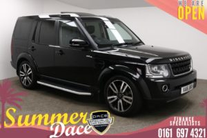 Used 2016 BLACK LAND ROVER DISCOVERY Estate 3.0 SDV6 LANDMARK 5d AUTO 255 BHP (reg. 2016-06-16) for sale in Manchester