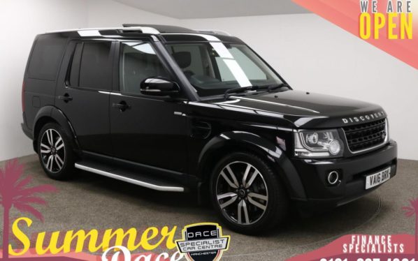 Used 2016 BLACK LAND ROVER DISCOVERY Estate 3.0 SDV6 LANDMARK 5d AUTO 255 BHP (reg. 2016-06-16) for sale in Manchester