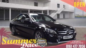 Used 2016 BLACK MERCEDES-BENZ C-CLASS Saloon 2.0 C200 AMG LINE PREMIUM PLUS 4DR AUTO 184 BHP (reg. 2016-11-17) for sale in Stockport