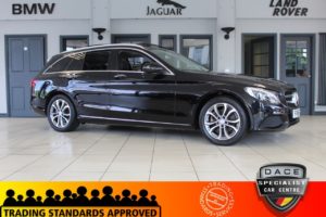 Used 2016 BLACK MERCEDES-BENZ C-CLASS Estate 2.0 C200 SPORT PREMIUM 5d AUTO 184 BHP (reg. 2016-05-19) for sale in Hazel Grove