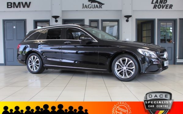 Used 2016 BLACK MERCEDES-BENZ C-CLASS Estate 2.0 C200 SPORT PREMIUM 5d AUTO 184 BHP (reg. 2016-05-19) for sale in Hazel Grove