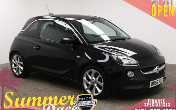 Used 2016 BLACK VAUXHALL ADAM Hatchback 1.4 SLAM 3d 98 BHP (reg. 2016-09-12) for sale in Manchester