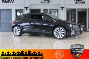 Used 2016 BLACK VOLKSWAGEN SCIROCCO Coupe 2.0 GT TDI BLUEMOTION TECHNOLOGY DSG 2d 150 BHP (reg. 2016-01-21) for sale in Hazel Grove