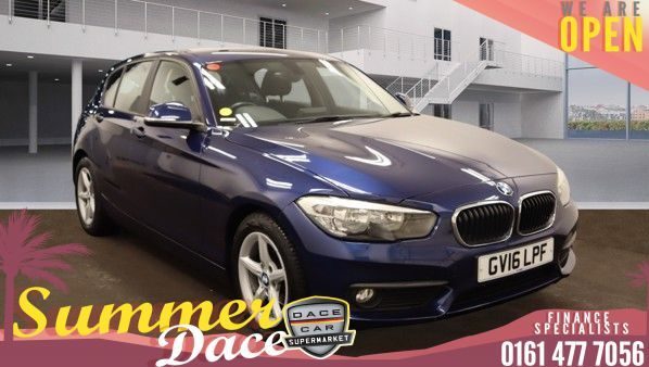 Used 2016 BLUE BMW 1 SERIES Hatchback 1.5 116D ED PLUS 5DR 114 BHP (reg. 2016-06-20) for sale in Stockport