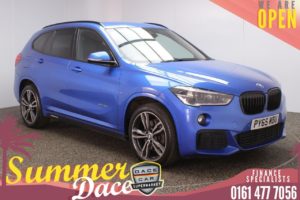 Used 2016 BLUE BMW X1 4x4 2.0 XDRIVE20I M SPORT 5DR AUTO 189 BHP (reg. 2016-02-09) for sale in Stockport