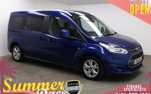 Used 2016 BLUE FORD GRAND TOURNEO CONNECT MPV 1.5 TITANIUM TDCI 5d AUTO 118 BHP (reg. 2016-03-18) for sale in Manchester