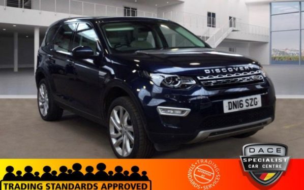 Used 2016 BLUE LAND ROVER DISCOVERY SPORT Estate 2.0 TD4 HSE LUXURY 5d AUTO 180 BHP (reg. 2016-04-14) for sale in Hazel Grove