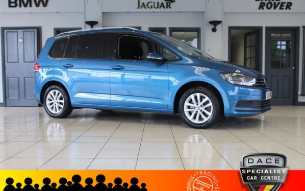 Used 2016 BLUE VOLKSWAGEN TOURAN MPV 1.2 SE TSI BLUEMOTION TECHNOLOGY 5d 109 BHP (reg. 2016-07-21) for sale in Hazel Grove