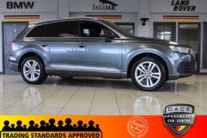 Used 2016 GREY AUDI Q7 Estate 3.0 TDI QUATTRO S LINE 5d AUTO 269 BHP (reg. 2016-01-29) for sale in Hazel Grove