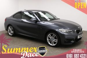Used 2016 GREY BMW 2 SERIES Coupe 2.0 220D M SPORT 2d AUTO 188 BHP (reg. 2016-05-20) for sale in Manchester