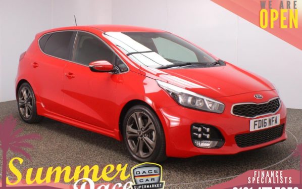 Used 2016 RED KIA CEED Hatchback 1.0 GT-LINE ISG 5DR 118 BHP (reg. 2016-06-10) for sale in Stockport