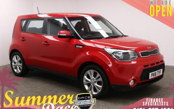 Used 2016 RED KIA SOUL Hatchback 1.6 CONNECT 5d 130 BHP (reg. 2016-03-30) for sale in Manchester