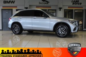 Used 2016 SILVER MERCEDES-BENZ GLC-CLASS Estate 3.0 AMG GLC 43 4MATIC PREMIUM PLUS 5d AUTO 362 BHP (reg. 2016-09-01) for sale in Hazel Grove