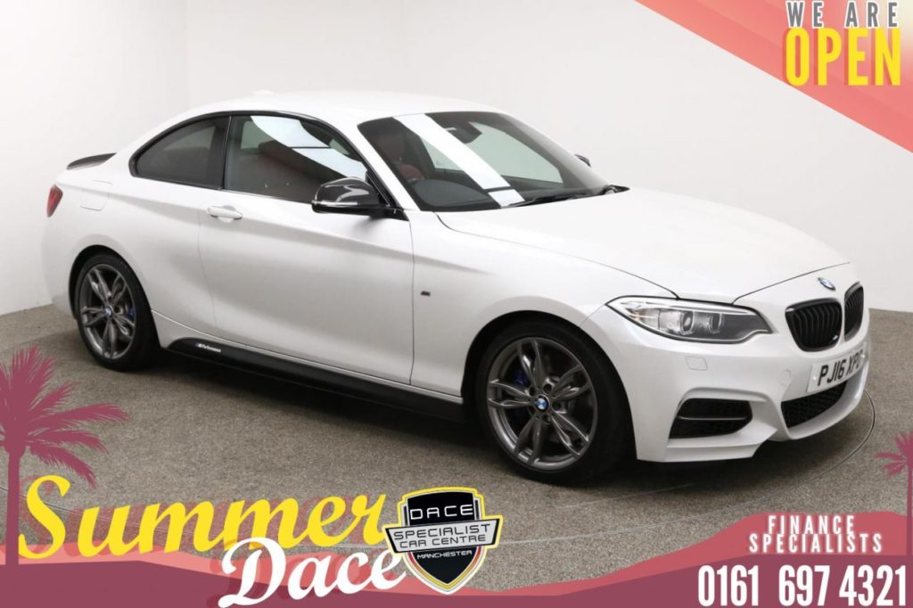 Used 2016 WHITE BMW M235I Coupe 3.0 M235I 2d AUTO 322 BHP (reg. 2016-05-13) for sale in Manchester