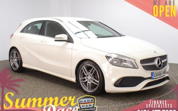Used 2016 WHITE MERCEDES-BENZ A-CLASS Hatchback 2.1 A 200 D AMG LINE 5DR 134 BHP (reg. 2016-09-14) for sale in Stockport