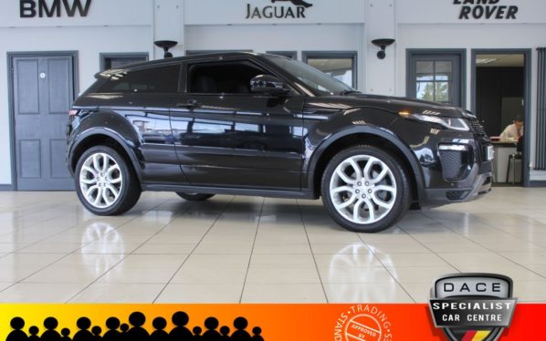 Used 2017 BLACK LAND ROVER RANGE ROVER EVOQUE Coupe 2.0 TD4 HSE DYNAMIC 3d AUTO 177 BHP (reg. 2017-05-16) for sale in Hazel Grove