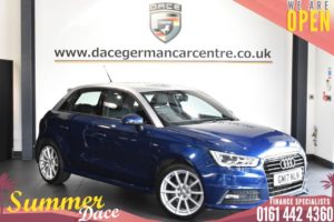 Used 2017 BLUE AUDI A1 Hatchback 1.4 SPORTBACK TFSI S LINE 5DR AUTO 123 BHP (reg. 2017-06-27) for sale in Bolton