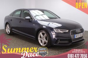 Used 2017 BLUE AUDI A4 Saloon 2.0 TDI ULTRA SPORT 4DR 1 OWNER 148 BHP (reg. 2017-05-08) for sale in Stockport