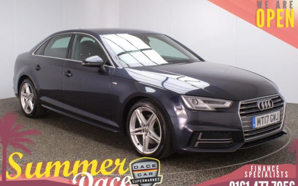 Used 2017 BLUE AUDI A4 Saloon 2.0 TDI ULTRA SPORT 4DR 1 OWNER 148 BHP (reg. 2017-05-08) for sale in Stockport