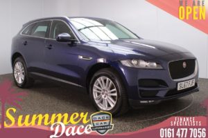 Used 2017 BLUE JAGUAR F-PACE 4x4 2.0 PORTFOLIO AWD 5DR 1 OWNER AUTO 178 BHP (reg. 2017-10-26) for sale in Stockport