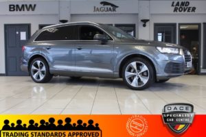 Used 2017 GREY AUDI Q7 Estate 3.0 TDI QUATTRO S LINE 5d AUTO 269 BHP (reg. 2017-01-17) for sale in Hazel Grove