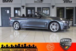 Used 2017 GREY BMW 4 SERIES Convertible 3.0 430D M SPORT 2d AUTO 255 BHP (reg. 2017-10-19) for sale in Hazel Grove