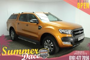 Used 2017 ORANGE FORD RANGER PICK UP 3.2 WILDTRAK 4X4 DCB TDCI 4DR 197 BHP (reg. 2017-01-19) for sale in Stockport