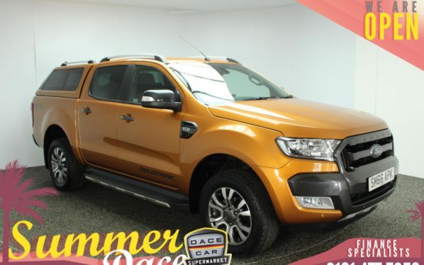 Used 2017 ORANGE FORD RANGER PICK UP 3.2 WILDTRAK 4X4 DCB TDCI 4DR 197 BHP (reg. 2017-01-19) for sale in Stockport