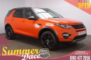 Used 2017 ORANGE LAND ROVER DISCOVERY SPORT 4x4 2.0 TD4 HSE BLACK 5DR AUTO 180 BHP (reg. 2017-06-06) for sale in Stockport