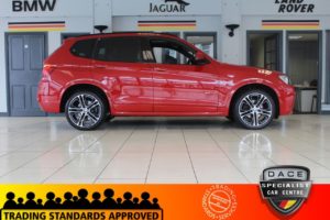 Used 2017 RED BMW X3 Estate 3.0 XDRIVE30D M SPORT 5d AUTO 255 BHP (reg. 2017-09-26) for sale in Hazel Grove