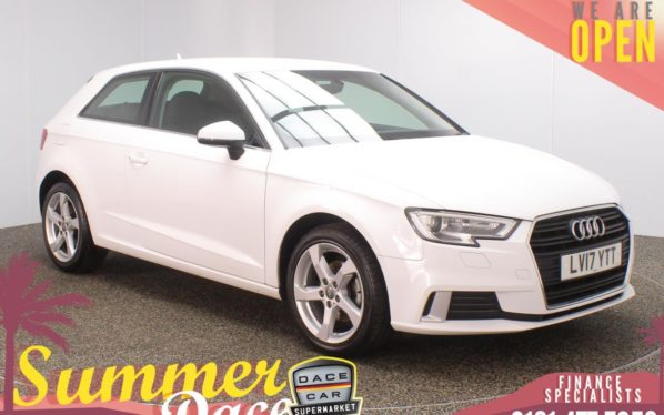 Used 2017 WHITE AUDI A3 Hatchback 1.0 TFSI SPORT 3DR 1 OWNER AUTO 114 BHP (reg. 2017-06-24) for sale in Stockport