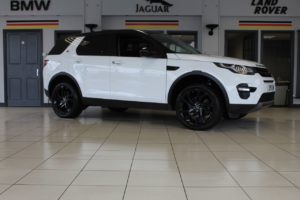Used 2017 WHITE LAND ROVER DISCOVERY SPORT Estate 2.0 TD4 HSE BLACK 5d AUTO 180 BHP (reg. 2017-05-17) for sale in Hazel Grove
